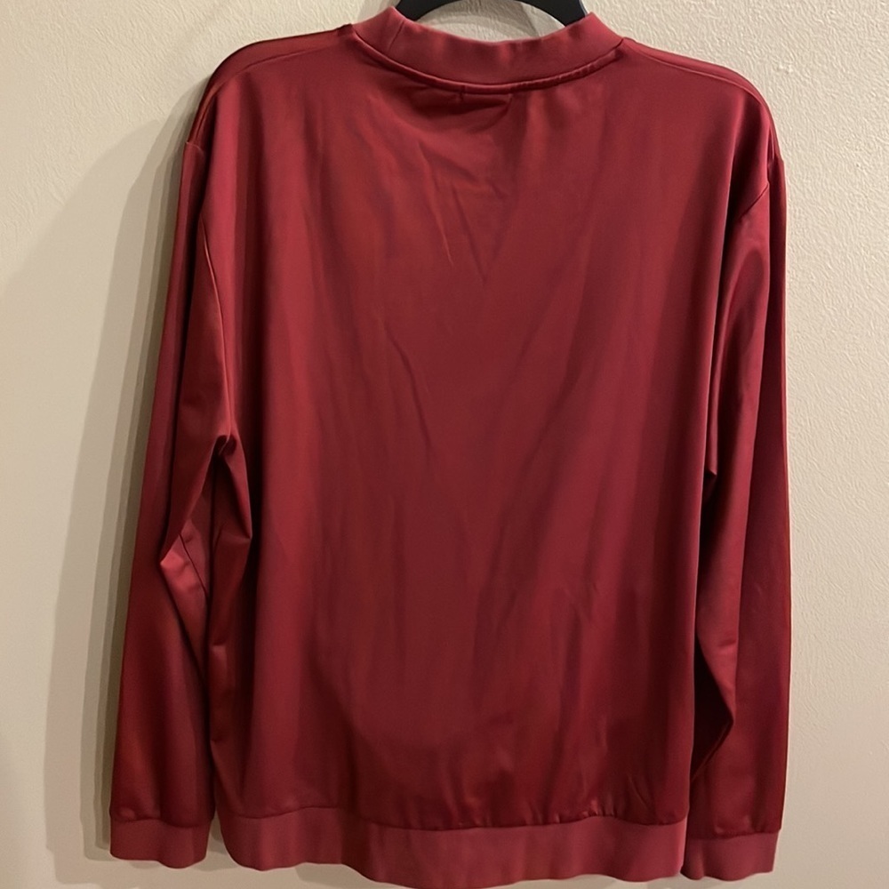 ASOS mens slight satin stretch sweatshirt with metal zippered front pockets L - Picture 7 of 13